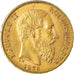 Moneta, Belgio, Leopold II, 20 Francs, 20 Frank, 1876, BB+, Oro, KM:37