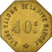 Moneta, Francia, Grands Salons de la Rive Gauche, Paris, 40 Centimes, BB+