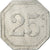 Moneta, Francia, Avers-Revers identiques, Non identifiable, 25 Centimes, BB