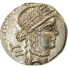 Munten, Julius Caesar, Denarius, 48-47 BC, Traveling Mint, PR+, Zilver