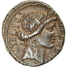 Münze, Julius Caesar, Denarius, 46 BC, Uncertain Mint, VZ, Silber