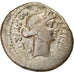 Coin, Julius Caesar, Denarius, 46 BC, Uncertain Mint, VF(20-25), Silver