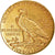 Moneta, USA, Indian Head, $5, Half Eagle, 1911, Denver, Rzadkie, EF(40-45)