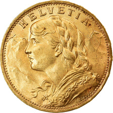 Moneta, Svizzera, 20 Francs, 1922, Berne, SPL, Oro, KM:35.1