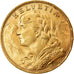 Moneda, Suiza, 20 Francs, 1922, Berne, SC, Oro, KM:35.1