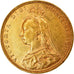 Moneta, Gran Bretagna, Victoria, Sovereign, 1889, BB+, Oro, KM:767