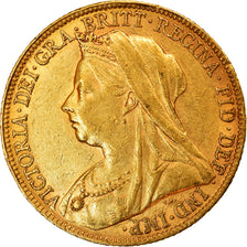 Münze, Großbritannien, Victoria, Sovereign, 1899, SS+, Gold, KM:785