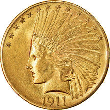 Coin, United States, Indian Head, $10, Eagle, 1911, Philadelphia, MS(60-62)