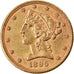 Moneta, USA, Coronet Head, $5, Half Eagle, 1895, Philadelphia, AU(55-58)