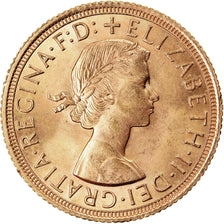 Moneta, Wielka Brytania, Elizabeth II, Sovereign, 1962, MS(64), Złoto, KM:908