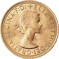 Munten, Groot Bretagne, Elizabeth II, Sovereign, 1966, UNC, Goud, KM:908