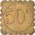 Munten, Frankrijk, Uncertain Mint, 50 Centimes, Denomination on both sides, ZF+