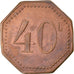 Moneta, Francia, Uncertain Mint, 40 Centimes, Denomination on both sides, BB+