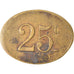 Moneta, Francia, Uncertain Mint, 25 Centimes, Denomination on both sides, BB