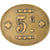 Munten, Frankrijk, Uncertain Mint, 5 Centimes, Denomination on both sides, ZF