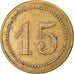 Moneta, Francia, Uncertain Mint, 15 Centimes, Denomination on both sides, BB