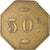Munten, Frankrijk, Uncertain Mint, 50 Centimes, Denomination on both sides, ZF