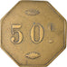 Moneta, Francia, Uncertain Mint, 50 Centimes, Denomination on both sides, BB