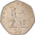 Moneda, Gran Bretaña, Elizabeth II, 50 New Pence, 1977, MBC+, Cobre - níquel