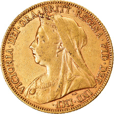 Moneta, Wielka Brytania, Victoria, Sovereign, 1899, EF(40-45), Złoto, KM:785