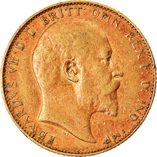 Münze, Großbritannien, Edward VII, Sovereign, 1907, SS, Gold, KM:805