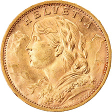 Moneta, Svizzera, 20 Francs, 1927, Bern, SPL, Oro, KM:35.1