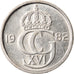 Moneda, Suecia, Carl XVI Gustaf, 10 Öre, 1982, MBC+, Cobre - níquel, KM:850