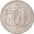 Coin, Czechoslovakia, 50 Haleru, 1984, EF(40-45), Copper-nickel, KM:89