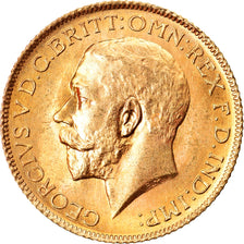 Coin, Great Britain, George V, Sovereign, 1925, MS(64), Gold, KM:820