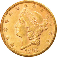 Moeda, Estados Unidos da América, Liberty Head, $20, Double Eagle, 1866, San