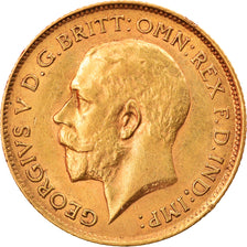 Munten, Groot Bretagne, George V, 1/2 Sovereign, 1912, London, ZF+, Goud, KM:819