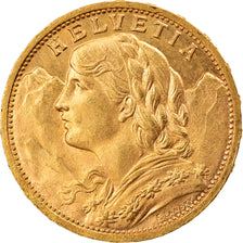 Moneta, Szwajcaria, 20 Francs, 1902, Bern, MS(63), Złoto, KM:35.1