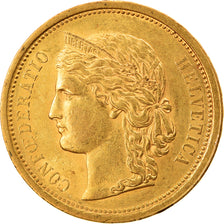 Moneta, Svizzera, 20 Francs, 1886, SPL-, Oro, KM:31.3