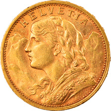 Moneda, Suiza, 20 Francs, 1899, Bern, MBC+, Oro, KM:35.1