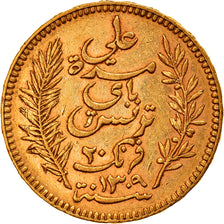 Monnaie, Tunisie, Ali Bey, 20 Francs, 1892, Paris, TTB, Or, KM:227, Lecompte:444