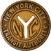 Estados Unidos, New-York City Transit Authority, Good for one fare, Token, MBC