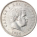 Moneda, Portugal, Carlos I, 500 Reis, 1896, MBC, Plata, KM:535