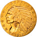 Moneta, Stati Uniti, Indian Head, $5, Half Eagle, 1913, Philadelphia, BB+, Oro