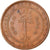 Monnaie, Ceylon, Victoria, 5 Cents, 1892, TTB, Cuivre, KM:93