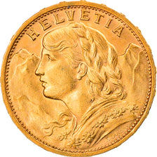 Münze, Schweiz, 20 Francs, 1930, Bern, VZ+, Gold, KM:35.1