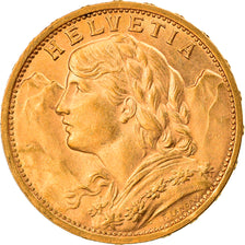 Moeda, Suíça, 20 Francs, 1900, Bern, MS(63), Dourado, KM:35.1