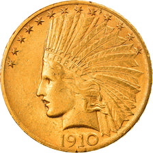 Coin, United States, Indian Head, $10, Eagle, 1910, Philadelphia, AU(50-53)