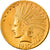 Munten, Verenigde Staten, Indian Head, $10, Eagle, 1910, Denver, PR, Goud