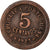 Moneta, Portugal, 5 Centavos, 1927, VF(30-35), Bronze, KM:572