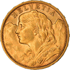 Coin, Switzerland, 20 Francs, 1900, Bern, AU(55-58), Gold, KM:35.1