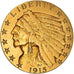 Munten, Verenigde Staten, Indian Head, $5, Half Eagle, 1915, Philadelphia, ZF