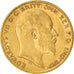 Munten, Groot Bretagne, Edward VII, 1/2 Sovereign, 1906, ZF, Goud, KM:804