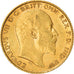 Moneda, Gran Bretaña, Edward VII, 1/2 Sovereign, 1906, MBC+, Oro, KM:804