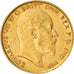 Moeda, Grã-Bretanha, Edward VII, 1/2 Sovereign, 1907, AU(50-53), Dourado