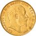 Münze, Großbritannien, Edward VII, 1/2 Sovereign, 1910, VZ, Gold, KM:804